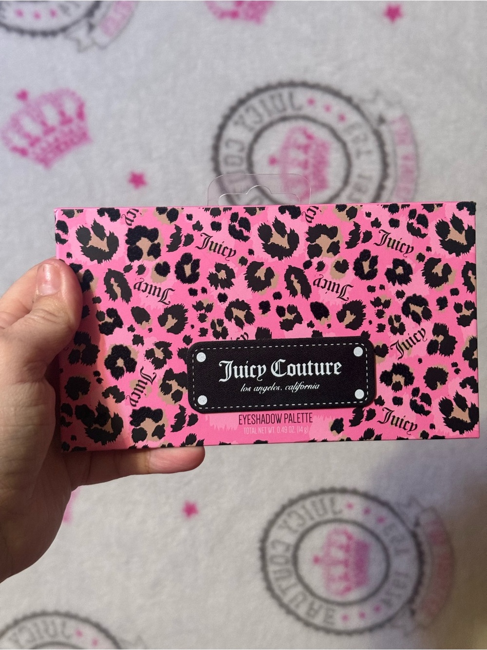Juicy Couture Pink & Black Leopard Print Eyeshadow Palette